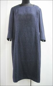 Bana8* clothes *R.Deuxa-rudu- One-piece pattern have navy blue size :42 formal 