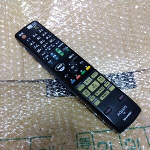 全ボタン動作確認済み SHARP AQUOS GA813PA BD TV テレビリモコン シャープ アクオス