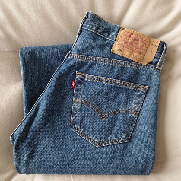 2000年製造/トルコ Levi's 501ジーンズ/デニム 古着/W33L34【YLV2135】