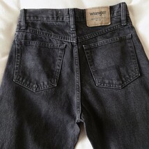 Wrangler 後染めブラックジーンズ 黒/古着/W28L32【YLV2086】_画像9