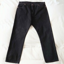 Wrangler 後染めブラックジーンズ/デニムパンツ 古着/W40L32【YLV2189】_画像3