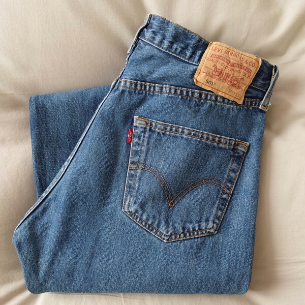 2008年製造 Levi's 501ジーンズ/デニム 092/古着/W33L34【YLV2190】