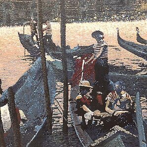 【GLC】田中芳照 「薔薇色の運河」 油彩6号 ヨーロッパ古典絵画技法に魅せられたリアリズム人気画家 ◆ヴェネツィア逸品!の画像3