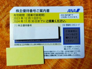 ANA株主優待券　有効期限2024年11月30日