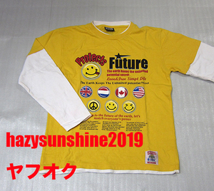 ホームボーイズ HOME BOYS T シャツ 長袖 SIZE サイズ L LARGE スマイリー・フェイス SMILEY FACE ニコちゃん