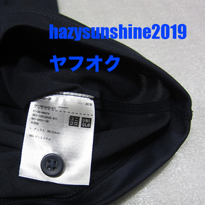 ユニクロ UNIQLO ポロシャツ POLO SHIRT 紺 DARK BLUE サイズ SIZE L ポリエステル 100%の画像4