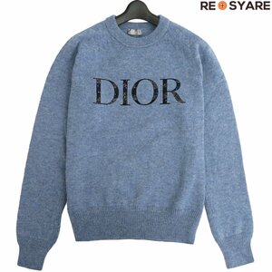  как новый Dior × Peter Doig Dior Homme × Peter doig2021AW 143M657AT296 Logo вязаный вырез лодочкой свитер tops 46482