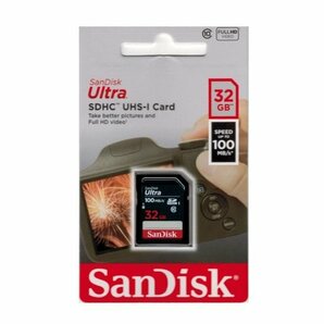 新品 SanDisk Ultra SDカード SDHC 32GB クラス10 UHS-I 100MB/s SDSDUNR-032G-GN3INの画像1