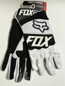 手袋 送料無料 新品 FOX サイクリング バイク グローブ GLOVE 白黒 XLサイズ