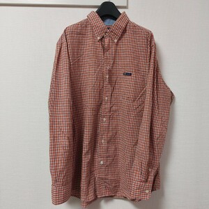 ラルフローレン RALPH LAUREN チャップス CHAPS 長袖シャツ BDシャツ サイズXL オレンジ チェック 06C3103mel