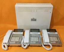 ナカヨ ビジネスフォン NYC-36iE-SD(W)2 電話機 3台+NYC-iE/S-ME 主装置 4点セット_画像1