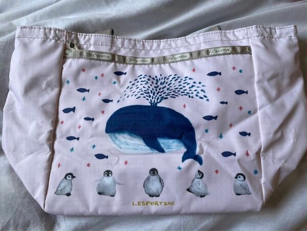 【美品】レスポートサック　くじら　ペンギン　トートバッグ