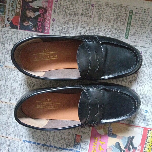 ローファー 黒 24.5cm 革靴 black loafer