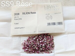 【A0573】Swarovski #2028／SS9 ローズ　スワロフスキー ハンドメイド 手芸 資材 アクセサリー ネイルパーツ デコ レジン