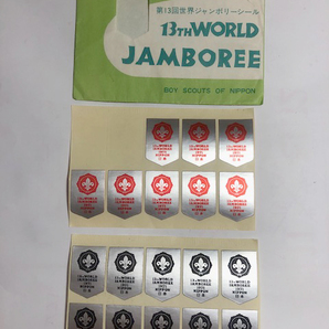 昭和レトロ1970年代【13th WORLD JAMBOREE／第13回世界ジャンボリシール2枚】クリックポスト他の画像2