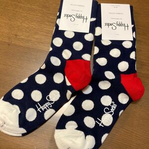 今だけ価格　Happy Socks ハッピーソックス レディースソックス 2足セット　ドット　水玉