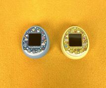 ●美品 BANDAI Tamagotchi meets Ver Blue Yellow バンダイ たまごっちみーつ メルヘンみーつ ブルー イエロー 2点 まとめ セット●_画像2