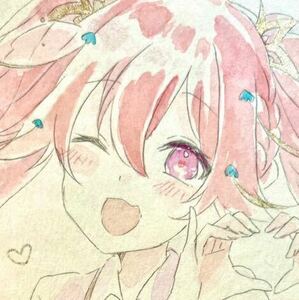 Art hand Auction 手描きイラスト/花騎士/リンネソウ/水彩, コミック, アニメグッズ, 手描きイラスト