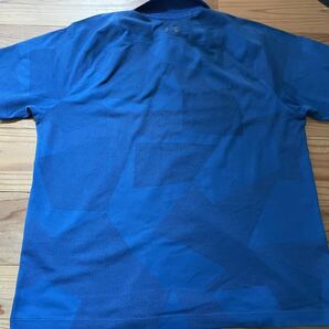 送料込み！UNDER AMOUR 半袖ポロシャツ 青 ブルー XL アンダーアーマ デジタルカモ 半袖シャツ 訳あり 大きいサイズ トップスの画像7