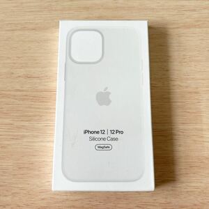 【新品】純正 iPhone 12 / 12 Pro シリコンケース・ホワイト　　314B①