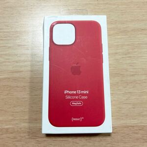 ★新品★ Apple アップル 純正 iPhone 13 mini シリコンケース・レッド 43A⑦ 
