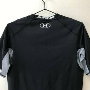 UNDER ARMOUR アンダーアーマー トップス 半袖スポーツTシャツ メンズ XLサイズ ブラック×グレー [ST-0713]の画像4