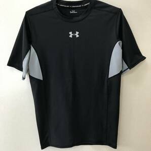 UNDER ARMOUR アンダーアーマー トップス 半袖スポーツTシャツ メンズ XLサイズ ブラック×グレー [ST-0713]の画像1