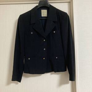 クロードクロス ジャケット 黒 レディーステーラードジャケット