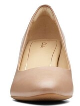 Clarks 23.5cm クラシック パンプス praline レザー 革 ヒール ベージュ ファーマル ウエッジ サンダル スポサン ビーサン スリッポン AB18_画像8