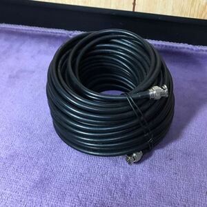 新品 未使用 RG-59/U COAXIAL CABLE 75 OHM同軸ケーブル・30m 100フィート 両端BNC-P(オス) コネクタ付き 映像ケーブル 送料無料 匿名配送