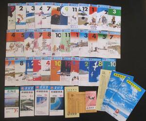 全日空時刻表　幹線時刻表　ルートマップなど　航空機　1975～80年　大量まとめて