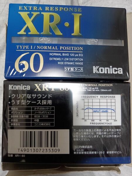 Konica コニカ 60 XR・Ｉ・カセット テープ 新品 未開封品10本組