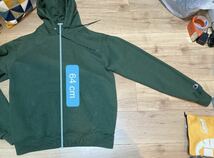 Champion プルオーバー パーカー グリーン Mサイズ チャンピオン 古着 Champion ECO AUTHENTIC_画像7