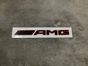  Mercedes Benz AMG red . black lustre trunk emblem bachi seal 