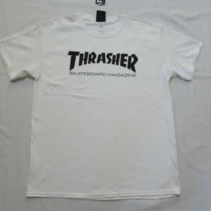 ☆新品未使用☆ THRASHER 半袖 Tシャツ 白・黒（L）の画像1