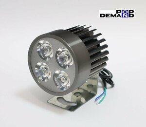 ◇送料220円◇汎用 灰 4連 LED フォグランプ 車外灯 Fiddle X125 GT125 EFI JET4 125 JET S 125 JET V