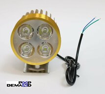 ◇送料220円◇汎用 金 4連 LED フォグランプ 車外灯 CB1000SFT2 CB1100 CB1100EX CB1100RS CB1300SF_画像2