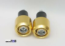 ◆送料300円◇汎用 金 CNC ハンドル バーエンド APE エイプ APE DX APE タイプD CB50 CB50JX CB50S_画像4