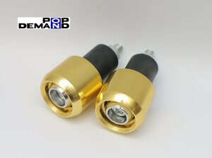 ◆送料300円◇汎用 金 CNC ハンドル バーエンド WAVE125I WAVE125S WAVEアルファ110 アクティバ125