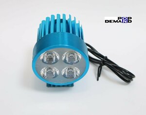 ◇送料220円◇汎用 青 4連 LED フォグランプ 車外灯 MCR125 MSX125 NAVI110 SL90 グロム エルノシア125