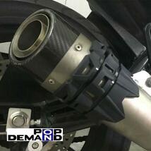 ◇送料140円◇汎用 青 サイレンサープロテクター マフラーガード ブルー RM80LW RM85L SX125R TF125 TS125R ジェベル125_画像3