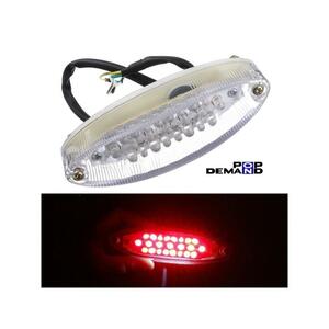 ◇送料220円◇訳有り 汎用 クリア LED テールランプ E11 12V 防水 GSX1100EF GSF1200S GSF750 GSR600 GSR750