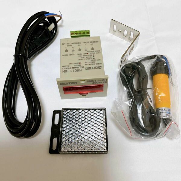 DIGITEN 0-999999デジタルLEDカウンター+光電スイッチセンサー