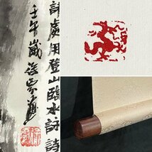 ［真作］徐雲 「龍門」紙本 書 山水図 中国 中国美術 掛軸 P041709_画像2