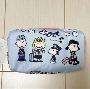  new goods LeSportsac Le Sportsac PEANUTS collaboration pouch Snoopy 