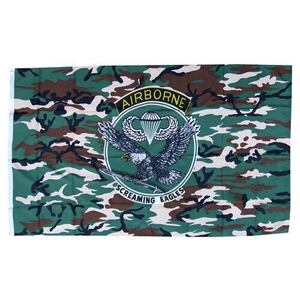 U.S.ARMYフラッグ　旗　カモフラ柄　101st Airborne Camo flag　米陸軍のパラシュート歩兵師団の旗☆