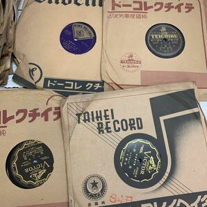 【長期保管品】SP盤 レコード 29枚 まとめて 軍歌 浪曲 童謡 流行歌 など 現状渡し 戦前 戦中 アンティーク ヴィンテージ レトロ の画像3