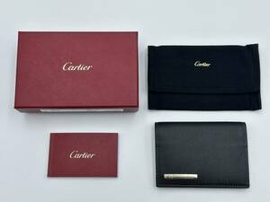 美品 !!　本物 !!　Cartier カルティエ　名刺　カードケース　ブラック　元箱付き　付属品完備