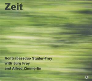 Kontrabass Duo Studer-Frey With Jurg Frey And Alfred Zimmerlin - Zeit; Daniel Studer, Peter K. Frey; Leo Records CD LR 837