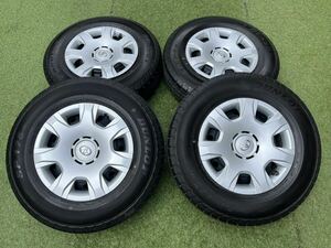 ダンロップ 195/80R15 107/105N ハイエース200系 レジアスエース 純正スチールホイール 4本セット 1台分 DUNLOP SP175N 新車外し 2022年製